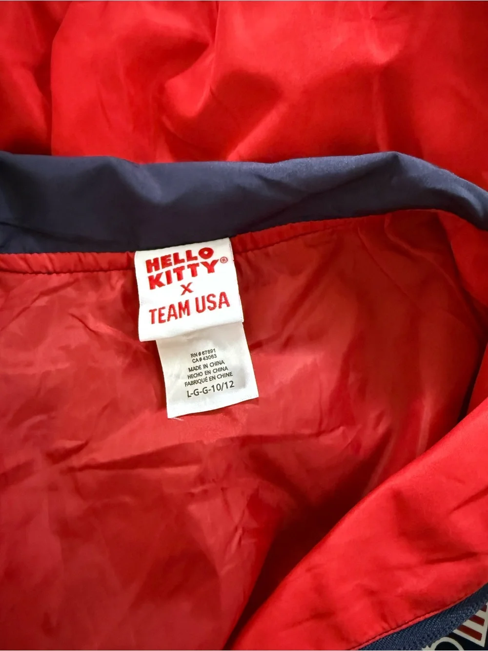 Hello Kitty + Team USA Windbreaker Jacket
